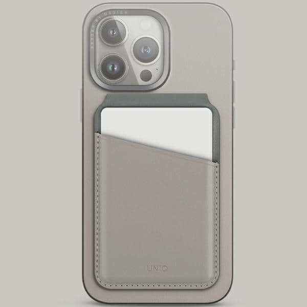 UNIQ Lyden DS μαγνητικό πορτοφόλι RFID και βάση τηλεφώνου σε χρώμα λευκό-πράσινο λειχήνης - Image 2