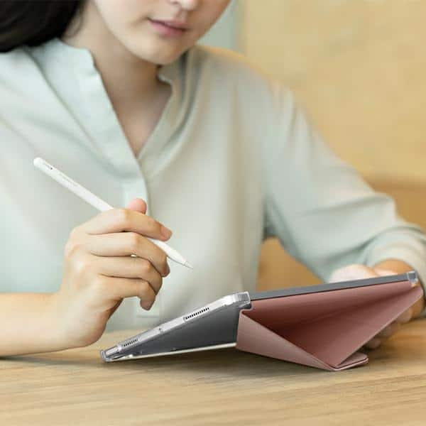 UNIQ θήκη Camden Click για iPad Air 11" (2024) μπεζ/κοκκινιά - Image 6