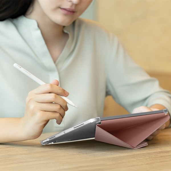 UNIQ θήκη Camden Click για iPad Air 11" (2024) ροζ/ροζ χαραυγή - Image 6