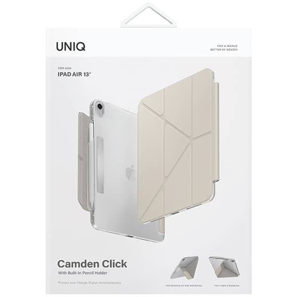 UNIQ θήκη Camden Click για iPad Air 13" (2024) μπεζ/κοκκινωπό - Image 10