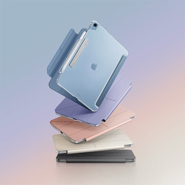 UNIQ θήκη Camden Click για iPad Air 13" (2024) ροζ/ροζ ρουμπίνι - Image 9