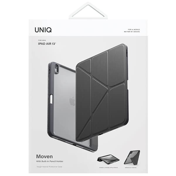 UNIQ θήκη Moven για iPad Air 13" (2024) γκρι/charcoal grey - Image 7