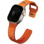 UNIQ λουράκι Stride για Apple Watch Series 1/2/3/4/5/6/7/8/9/SE/SE2/Ultra/Ultra 2 42/44/45/49mm FKM Rubber Strap πορτοκαλί/volt orange - Image 3