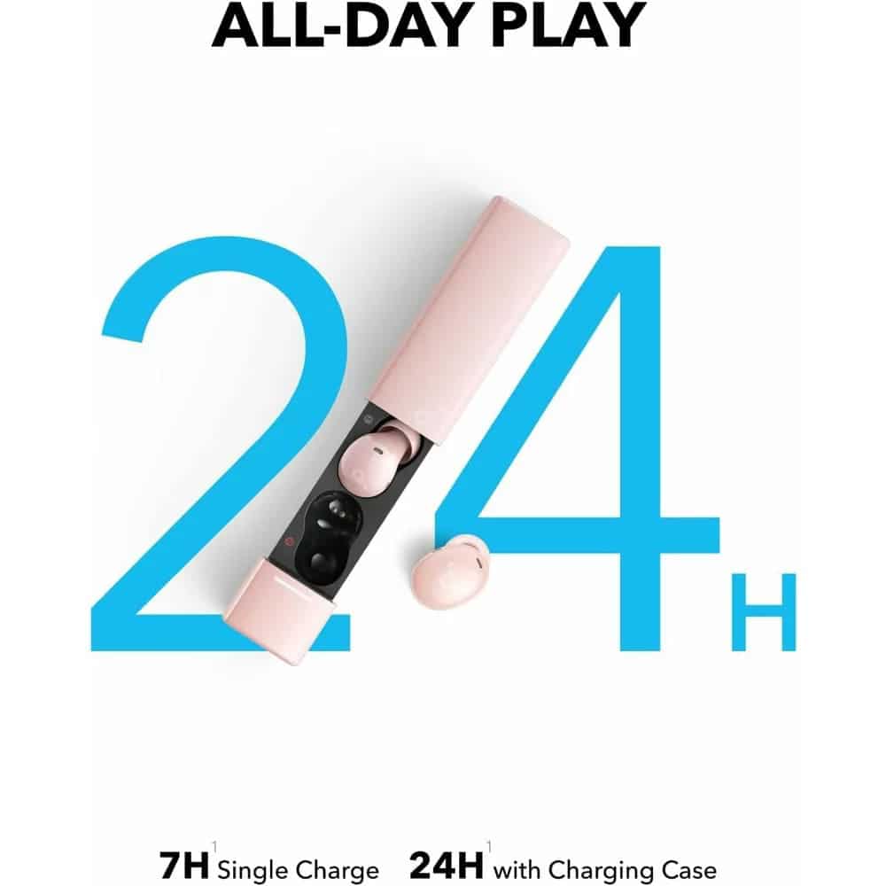 Anker - Ασύρματα Ακουστικά SoundCore A30i (A3958G51) - Bluetooth 5.4, Ακύρωση Θορύβου, IP54, με Μικρόφωνο - Ροζ - Image 3