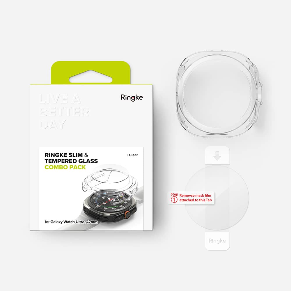Ringke - Slim + Screen Protector - Samsung Galaxy Watch Ultra 47mm - Διάφανο - Image 8