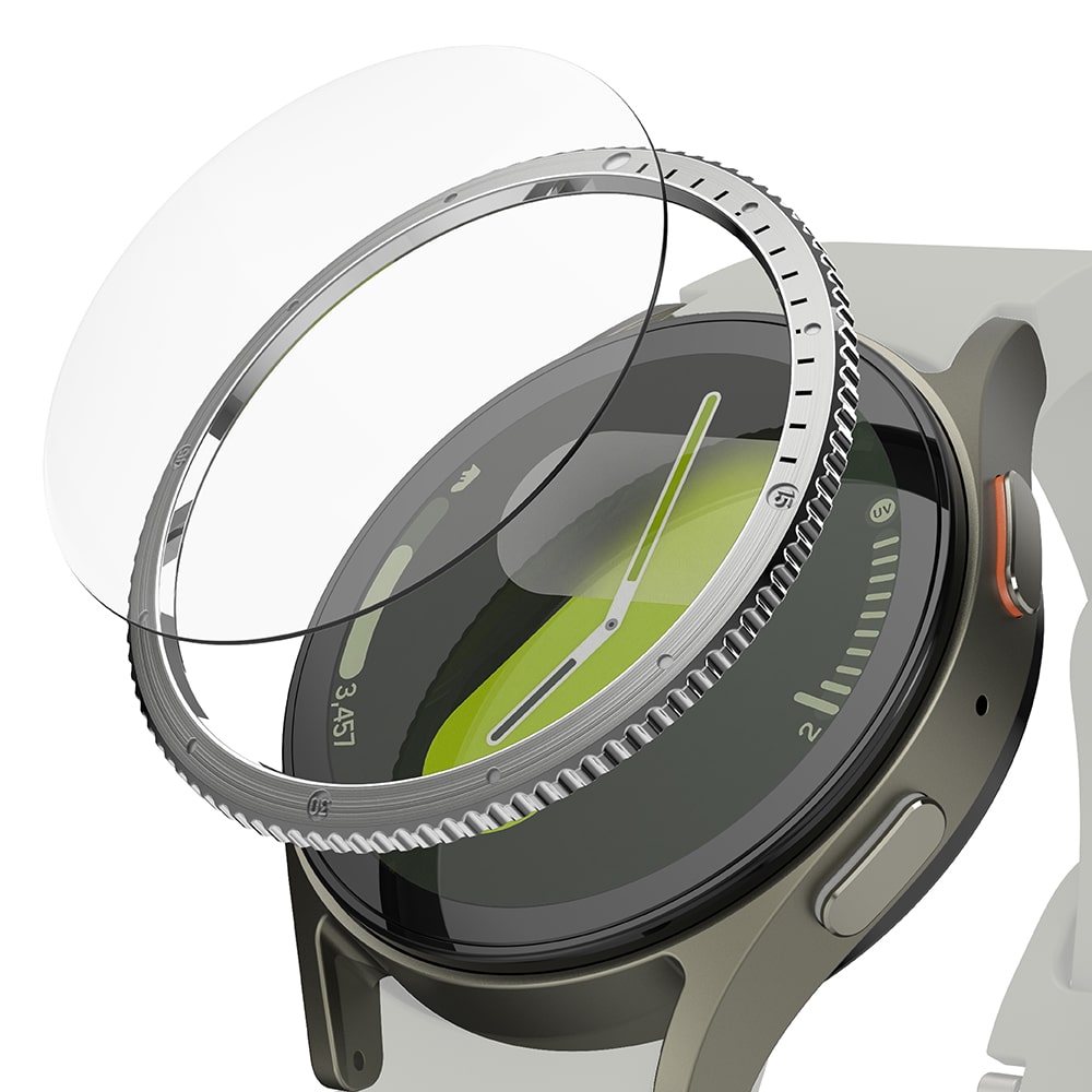Ringke - Bezel Styling - Samsung Galaxy Watch7 40mm - Silver Pattern7 (CB-GW7-40-03) - Image 2