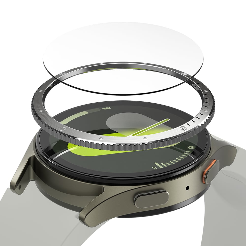 Ringke - Bezel Styling - Samsung Galaxy Watch7 40mm - Silver Pattern7 (CB-GW7-40-03) - Image 3