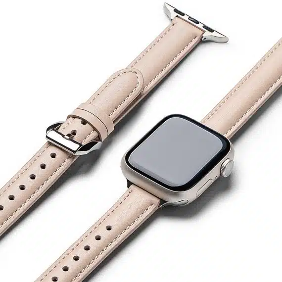 Ringke - Leather One Padded Slim - Apple Watch 1/2/3/4/5/6/7/8/9/SE/SE 2 (38/40/41mm) - Ζεστό Ροζ