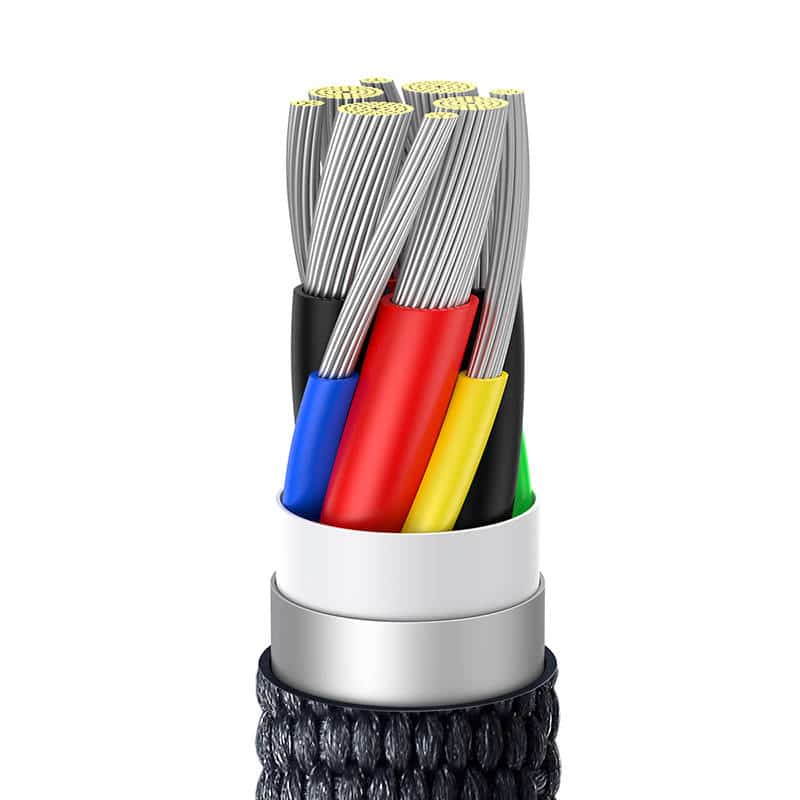 Baseus Καλώδιο USB-C σε USB-C Crystal Shine, 100W, 2m (Μαύρο) - Image 4