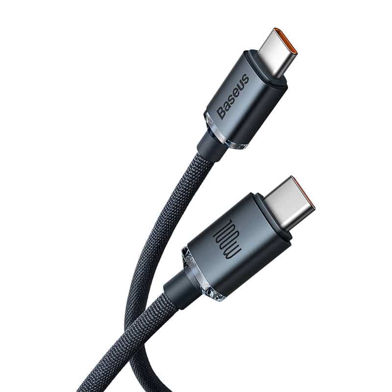 Baseus Καλώδιο USB-C σε USB-C Crystal Shine, 100W, 2m (Μαύρο) - Image 8