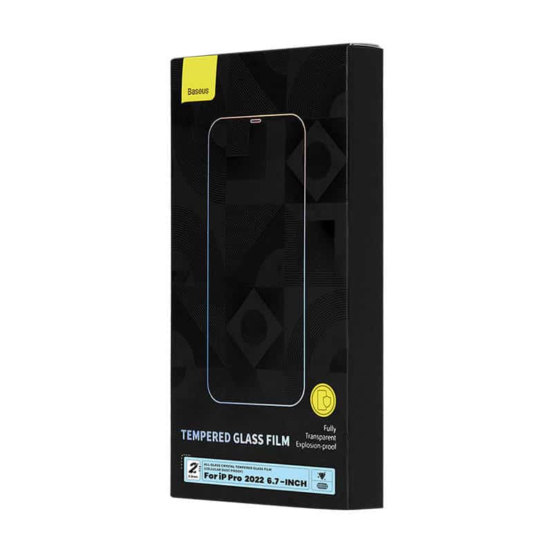 Baseus Προστατευτικό Οθόνης Crystal Tempered Glass Dust-proof 0.3mm για iPhone 14 Pro Max (2τμχ) (Διαφανές) - Image 7