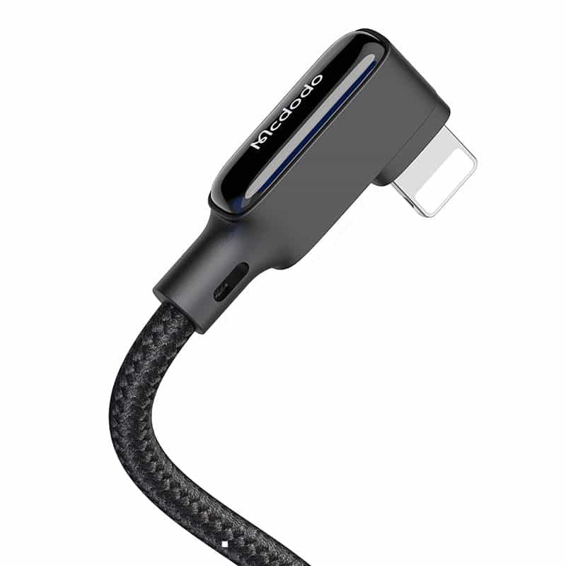 Καλώδιο USB σε Lightning, Mcdodo CA-7300, γωνιακό, 1.8m (μαύρο) - Image 4