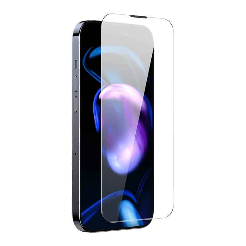Baseus Προστατευτικό Οθόνης Tempered Glass Corning με Φίλτρο Σκόνης για iPhone 14 Pro (Διαφανές) - Image 4