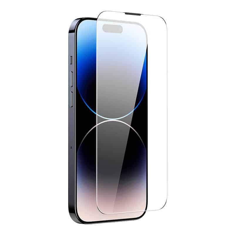 Baseus Προστατευτικό Οθόνης Tempered Glass Corning με Φίλτρο Σκόνης για iPhone 14 Pro Max (Διαφανές) - Image 4
