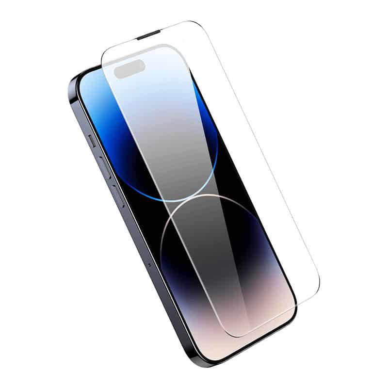Baseus Προστατευτικό Οθόνης Tempered Glass Corning με Φίλτρο Σκόνης για iPhone 14 Pro Max (Διαφανές) - Image 5