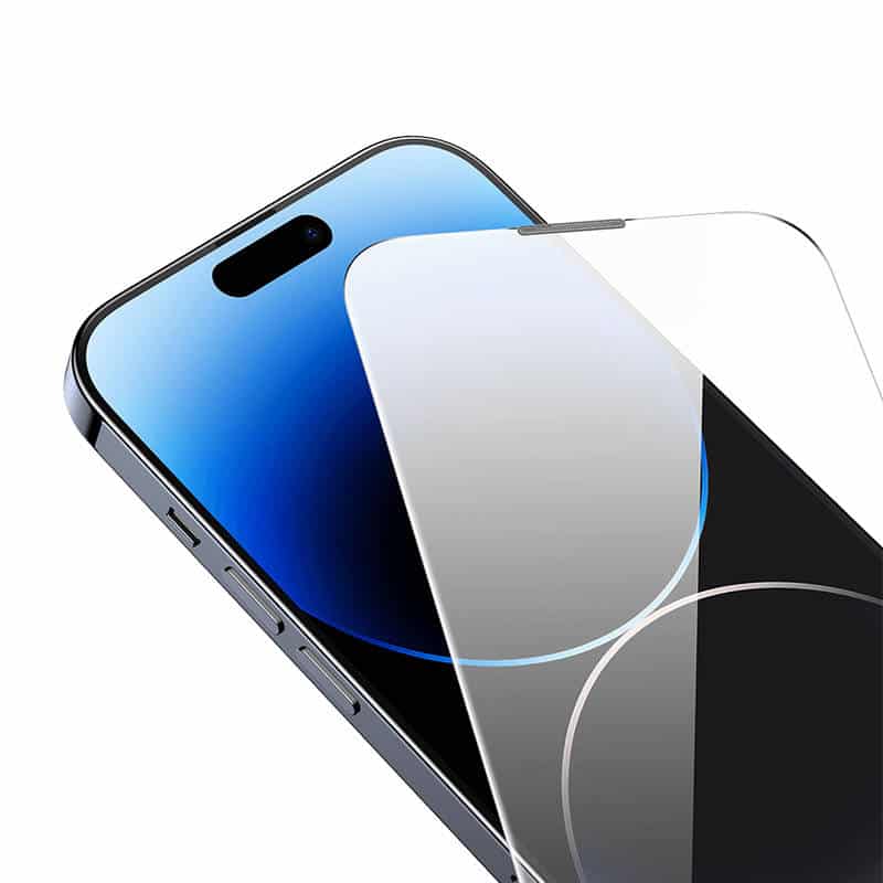 Baseus Προστατευτικό Οθόνης Tempered Glass Corning με Φίλτρο Σκόνης για iPhone 14 Pro Max (Διαφανές) - Image 6