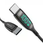 BlitzWolf Kαλώδιο USB-C σε USB-C BW-TC23 με Οθόνη, 100W, 1.8m (Μαύρο) - Image 4