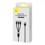 Baseus Καλώδιο USB 3σε1 StarSpeed Series, USB-C/MicroUSB/Lightning 3.5A, 0.6m (Μαύρο) - Image 7