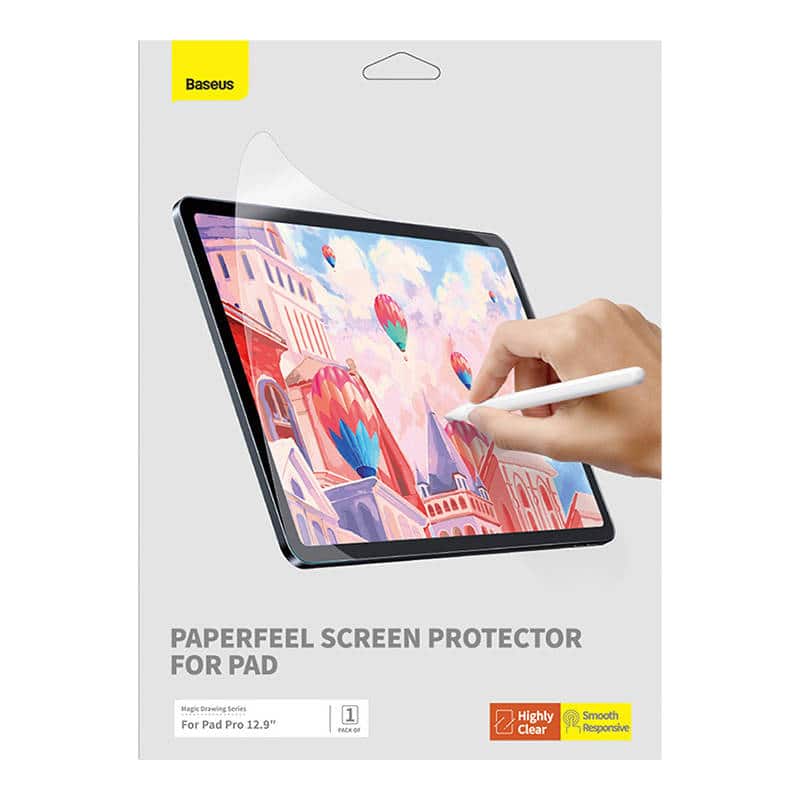 Baseus Προστατευτική Μεμβράνη Paperfeel για iPad Pro (2018/2020/2021/2022) 12.9″ (Διαφανές) - Image 5