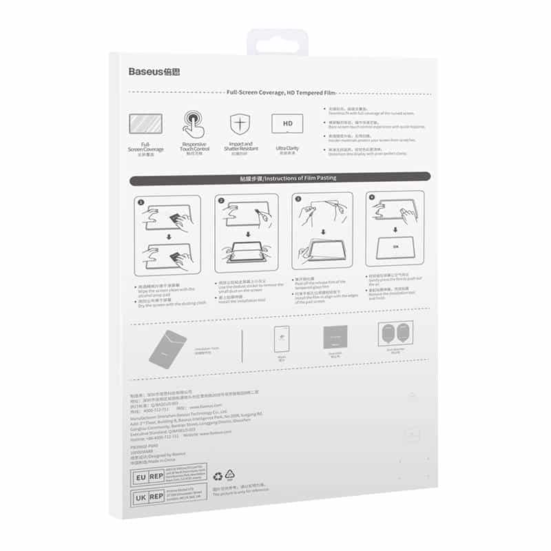 Baseus Προστατευτικό Οθόνης Crystal Tempered Glass 0.3mm για Tablet Huawei MatePad/MatePad Pro 10.8" (Διαφανές) - Image 10