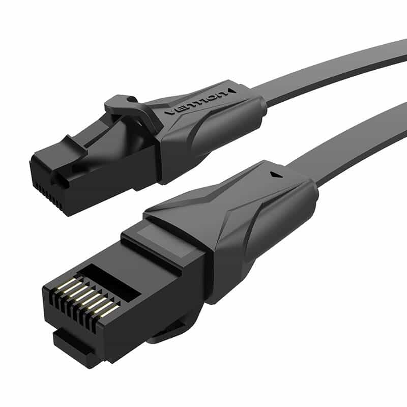 Vention IBABE Επίπεδο δίκτυο καλώδιο UTP Cat. 6 RJ45 Ethernet 1000Mbps 0,75m, μαύρο - Image 4