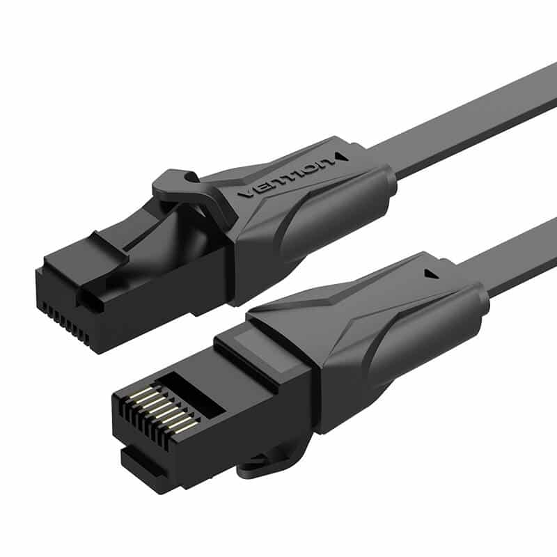 Vention IBABE Επίπεδο δίκτυο καλώδιο UTP Cat. 6 RJ45 Ethernet 1000Mbps 0,75m, μαύρο - Image 3