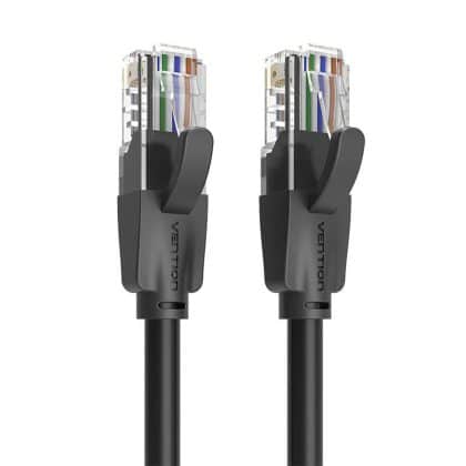 Vention IBEBF UTP CAT6 καλώδιο δικτύου RJ45 Ethernet 1000Mbps 1m μαύρο