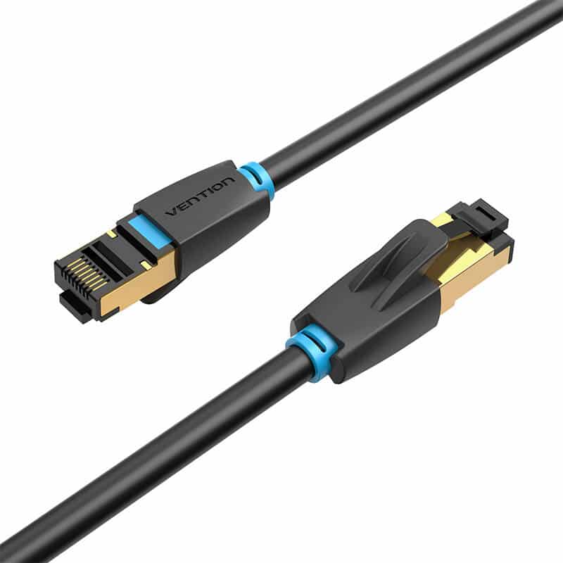 Καλώδιο Δικτύου CAT8 SFTP Vention IKABF RJ45 Ethernet 40Gbps 1m Μαύρο - Image 3
