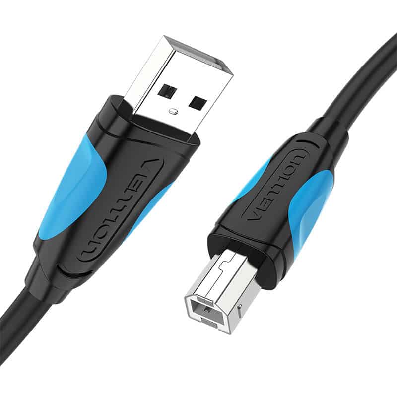 Vention VAS-A16-B100 Καλώδιο εκτυπωτή USB 2.0 A προς USB-B 1m Μαύρο - Image 3