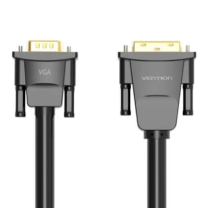 Vention EABBG Καλώδιο DVI (24+1) σε VGA 1,5m, 1080P 60Hz (μαύρο)
