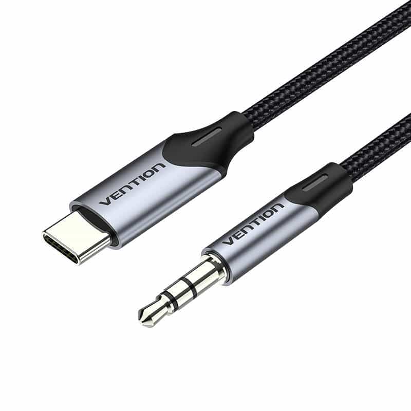 Καλώδιο Ήχου USB-C σε 3,5mm mini jack 1m μαύρο - Image 2