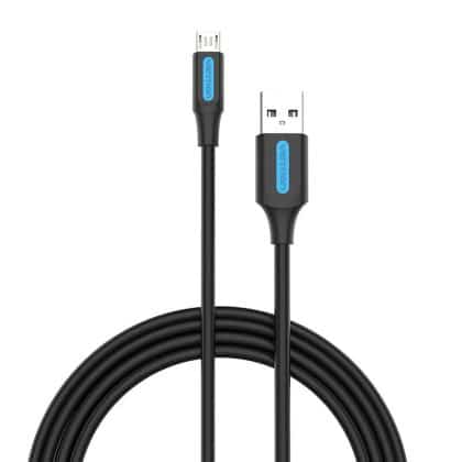 Καλώδιο USB 2.0 A προς Micro USB Vention COLBD 3A 0,5m μαύρο