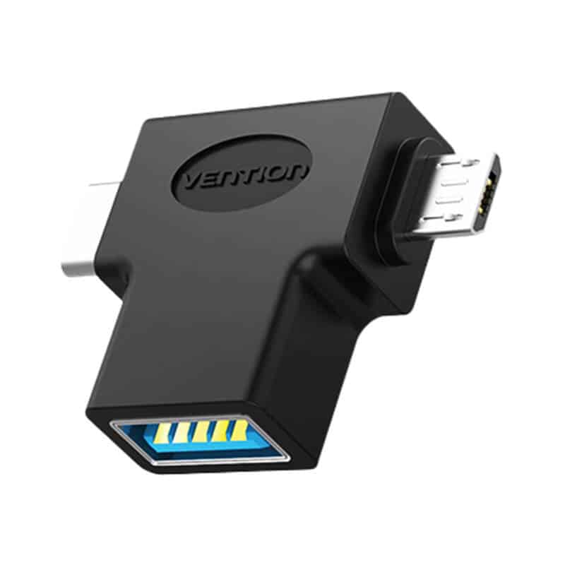Vention CDIB0 Προσαρμογέας OTG USB 3.0 σε USB-C και Micro USB - Image 3