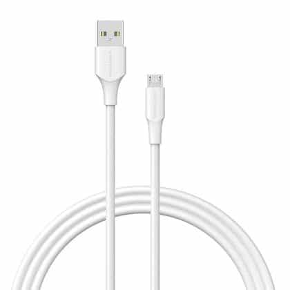 Καλώδιο USB 2.0 σε Micro USB Vention CTIWF 2A 1m (λευκό)
