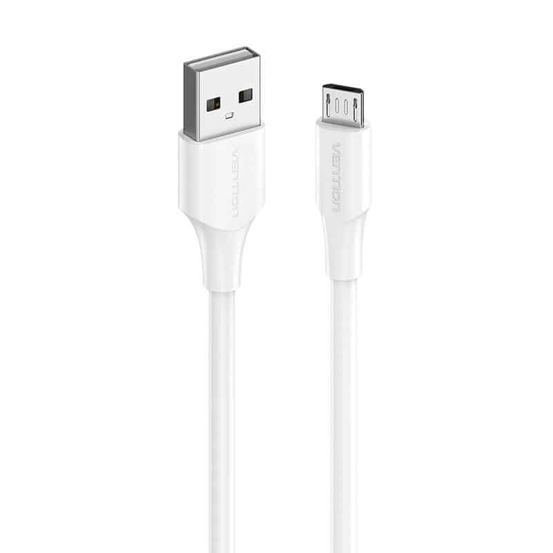 Καλώδιο USB 2.0 σε Micro USB Vention CTIWF 2A 1m (λευκό) - Image 2