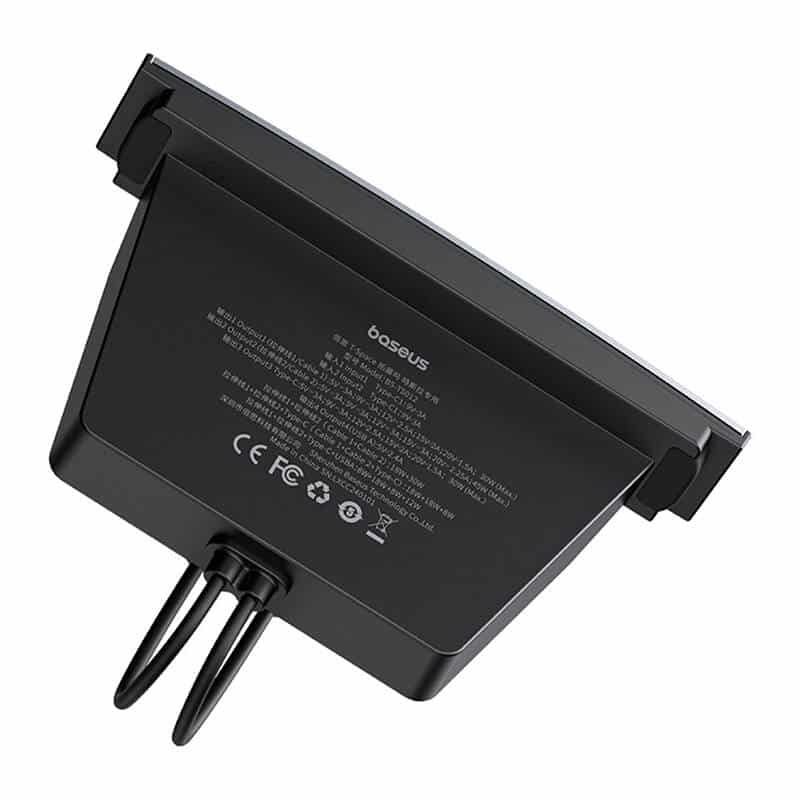 Baseus Hub T-Space με Καλώδια USB-C σε Lightning για Αυτοκίνητα Tesla (Μαύρο) - Image 5