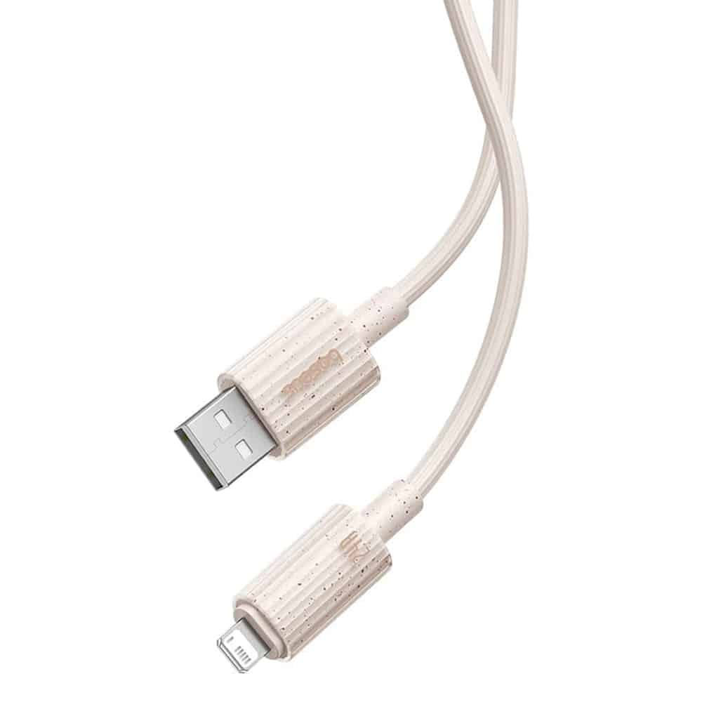 Baseus - Καλώδιο Δεδομένων Σειράς Habitat (P10360200631-01) - USB σε Lightning, 480Mbps, 2.4A, 2m - Φυσικό Πράσινο - Image 5