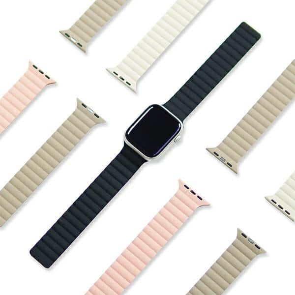 Araree pasek Silicone Link Apple Watch 38/40/41mm czarno-szary/black-gray AR70-01908A - Image 2