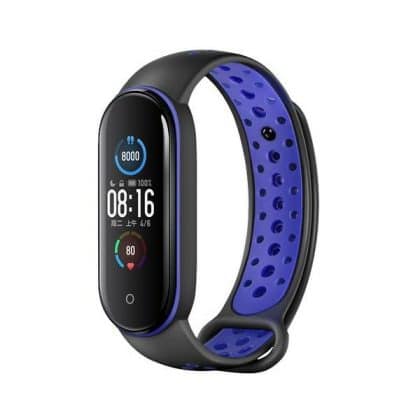 Beline Design Λουράκι Mi Band 7/6/5 μαύρο-μπλε