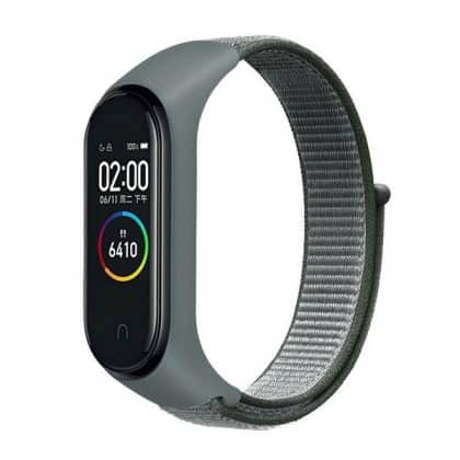 Beline λουράκι Mi Band 7/6/5/4/3 NylonLoop γκρι/grey