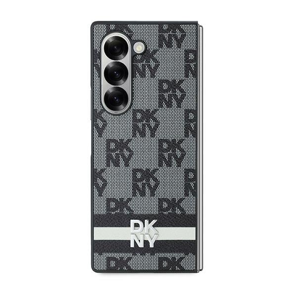 DKNY Checkered Pattern & Printed Stripes - θήκη για Samsung Galaxy Z Fold6 F956 - Μαύρο - Image 2