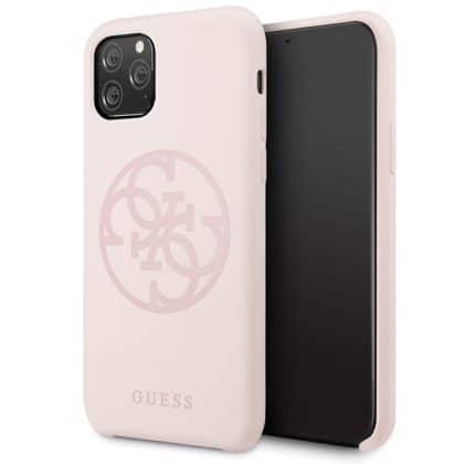 Guess Silicone - θήκη για Apple iPhone 11 Pro - Ροζ