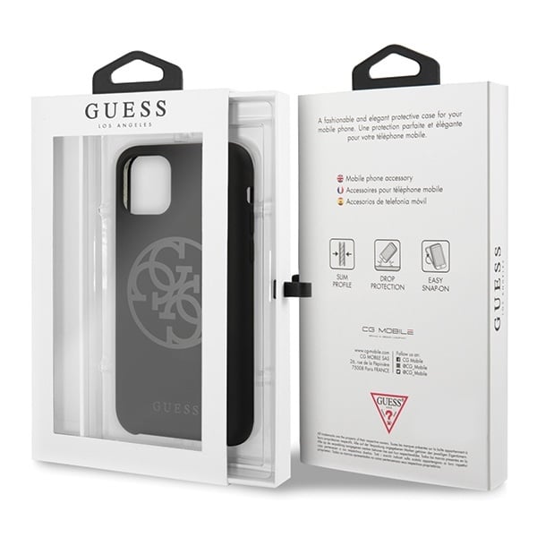 Guess - Silicone - Apple iPhone 11 Pro - Μαύρο - Image 7