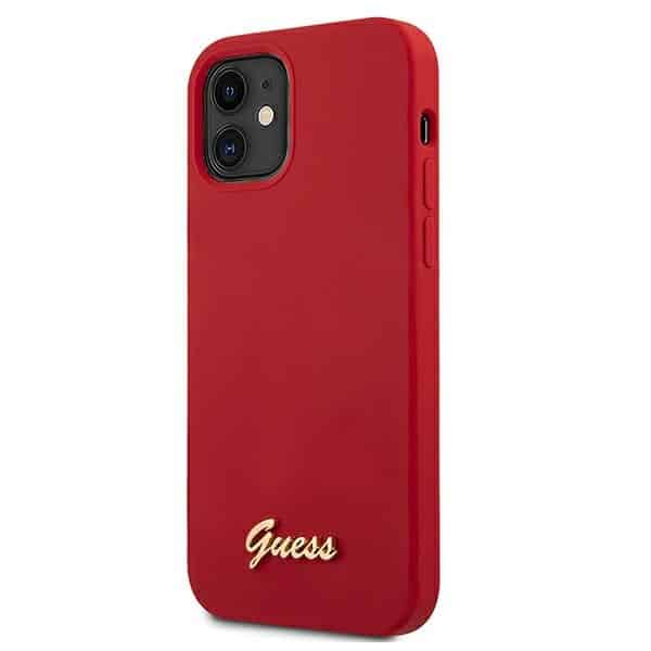 Guess - Metal Logo Script - Apple iPhone 12 mini - Κόκκινο - Image 2