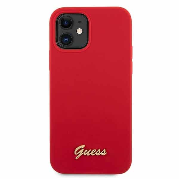 Guess - Metal Logo Script - Apple iPhone 12 mini - Κόκκινο - Image 3