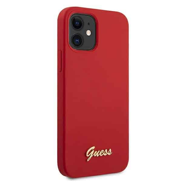 Guess - Metal Logo Script - Apple iPhone 12 mini - Κόκκινο - Image 4