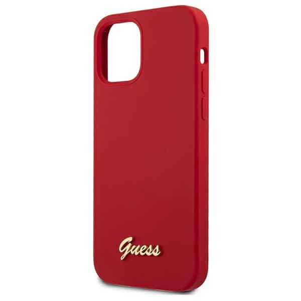 Guess - Metal Logo Script - Apple iPhone 12 mini - Κόκκινο - Image 6