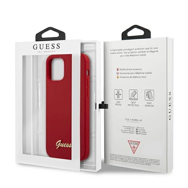 Guess - Metal Logo Script - Apple iPhone 12 mini - Κόκκινο - Image 8