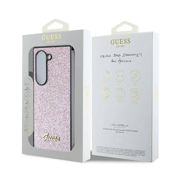 Guess Glitter Script - θήκη για Samsung Galaxy Z Fold6 - Ροζ - Image 7