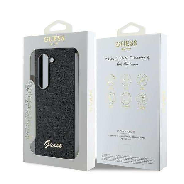 Guess 4G Glitter Script - θήκη για Samsung Galaxy Z Fold6 - Μαύρο - Image 7